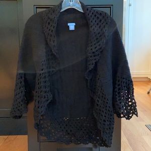 White + Warren Cardigan Cape (M/L)